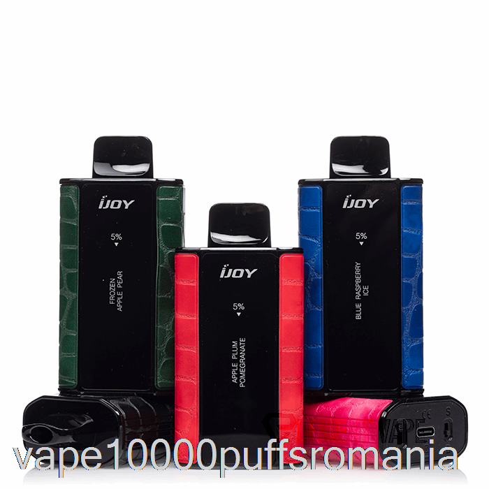 Vape Romania Ijoy Capitan 10000 Gheata Albastra De Zmeura De Unica Folosinta
